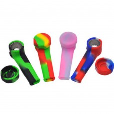 Silicone Hand pipe with Metal Bowl